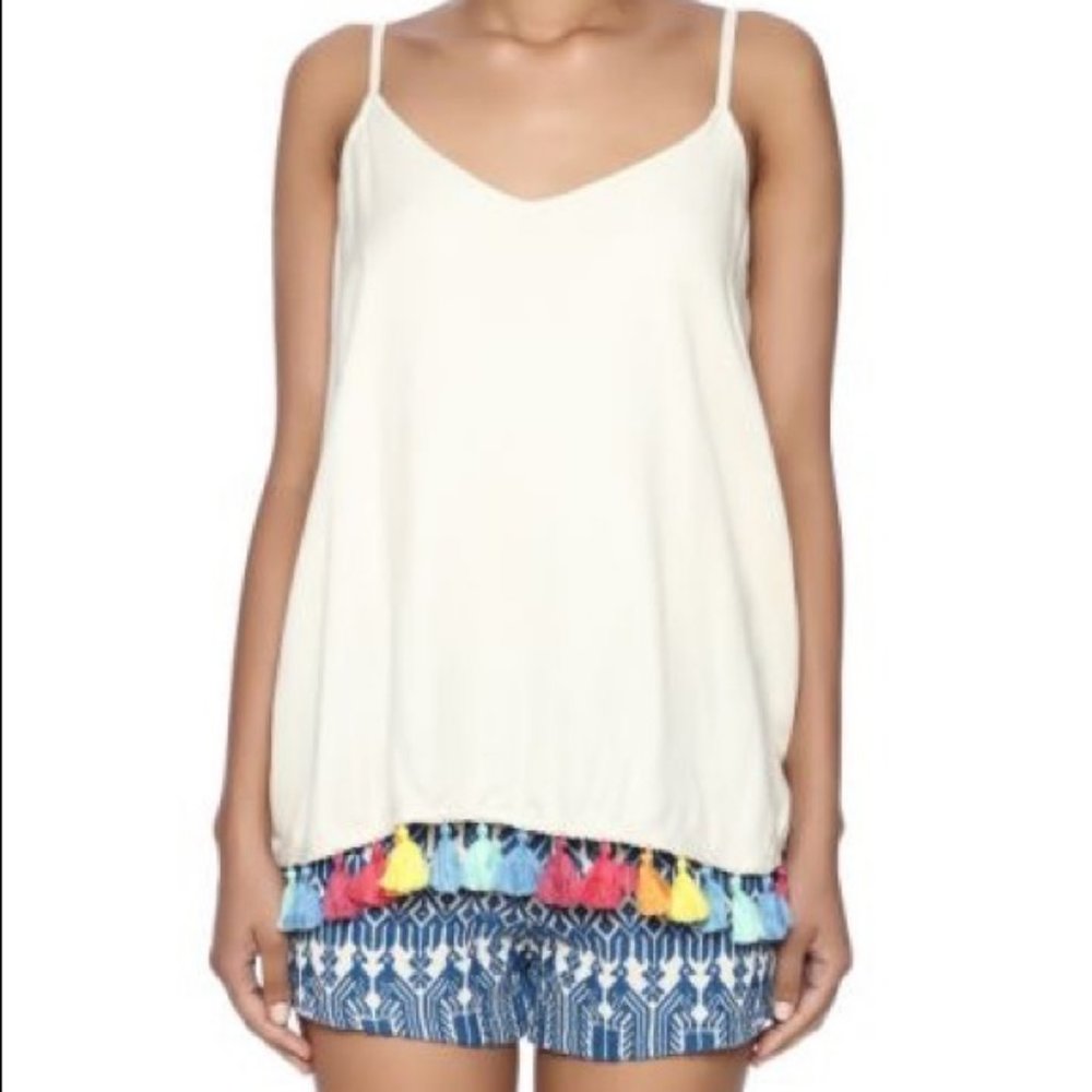 NWT! Judith March Tassel Split Back Romper - Picture 2 of 8